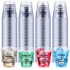 Amyhill 100 Pcs Clear Plastic Shot Glasses 2 oz Mini Disposable Cups Funny Shot Glasses for Adult Friends Party Birthday Party Drinking Serving