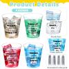 Amyhill 100 Pcs Clear Plastic Shot Glasses 2 oz Mini Disposable Cups Funny Shot Glasses for Adult Friends Party Birthday Party Drinking Serving view 2