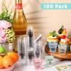 Amyhill 100 Pcs Clear Plastic Shot Glasses 2 oz Mini Disposable Cups Funny Shot Glasses for Adult Friends Party Birthday Party Drinking Serving view 4