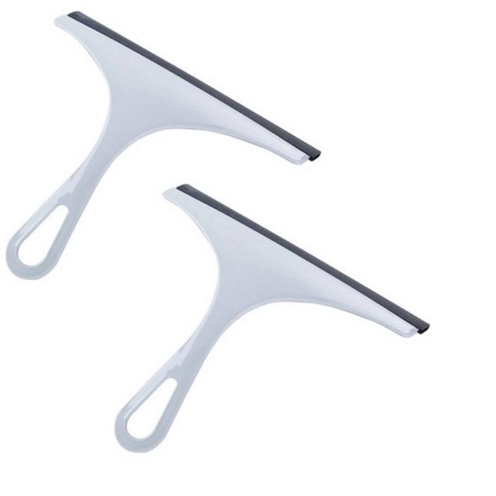 2pcs Shower Squeegee for Glass Doors, Window and Shower Squeegee Lightweight Squeegy Cleaner Streak Free Cleaning Tool for Shower Doors, Kitchen and Bathroom