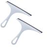 2pcs Shower Squeegee for Glass Doors, Window and Shower Squeegee Lightweight Squeegy Cleaner Streak Free Cleaning Tool for Shower Doors, Kitchen and Bathroom view 1