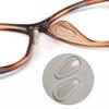 Mr.ZzjOOj Eyeglass Nose Pads, Soft Silicone Adhesive Nose Pads for Glasses, 3.2mm Heighten Anti-Slip Air Chamber Glasses Nose Pad for Full Plastic Frames, 12 Pairs (Clear) view 1