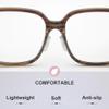 Mr.ZzjOOj Eyeglass Nose Pads, Soft Silicone Adhesive Nose Pads for Glasses, 3.2mm Heighten Anti-Slip Air Chamber Glasses Nose Pad for Full Plastic Frames, 12 Pairs (Clear) view 2