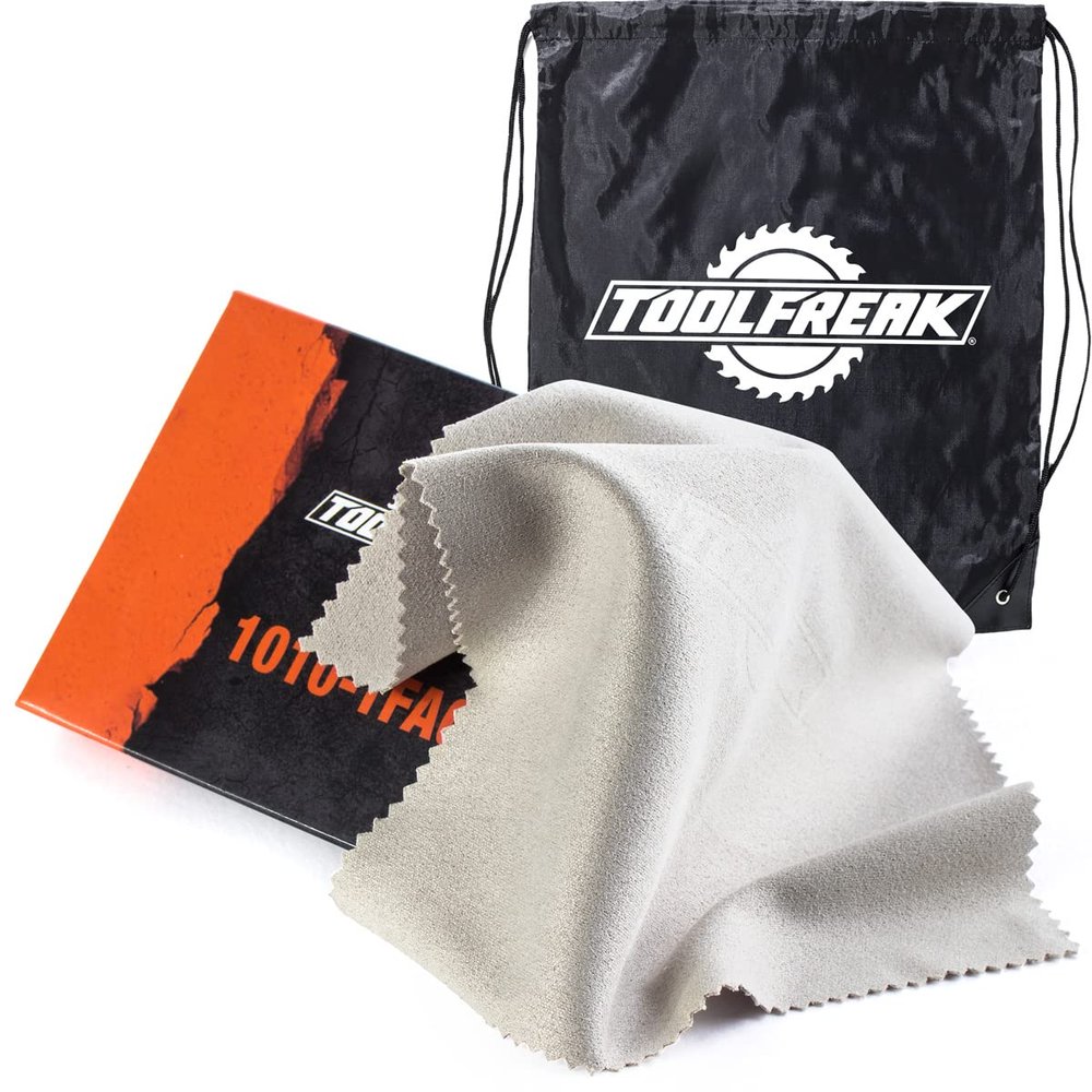ToolFreak Anti Fog Lens Cloth 2 Pack - Unique Technology Prevents Fogging on Glasses, Lens, Phone Camera, Mirror for 74 hrs. Reusable 600x, Odourless, Safe for Eyeglasses, Drawstring Bag Included