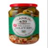 Frankies 457 Pitted Mediterranean Mix Olives - Authentic Sicilian - - Premium Handpicked - Snacking-Aperitif-Entertaining-Heart-Healthy-Product Of Italy - - Great For Every Occasion - 19 oz Jar view 1