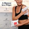 Whole-Body Deodorant Wipes for Men & Women- Body Wipes for Sweat & Odor Control, Use for On-the-Go Cleansing, Gym Sessions, Travel, or Rinse-Free Shower Alternative - Aqua Scent, Pack of 1 view 4