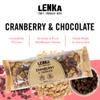 Lenka Bars - Cranberry Chocolate Snack Bars, Gluten Free, High Fiber, Kosher, Wholesome, No Artificial Flavors, Individually Wrapped - 12 Pack view 3