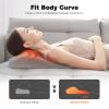 Boriwat Neck and Shoulder Massager with Heat, Shiatsu Massage Pillow with 3D Deep Tissue Kneading for Back Legs Foot Body Pain Relief,at Home Office Car, Gift for Mom & Dad view 2