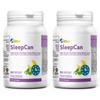 Allbe SleepCan Capsules, 5mg Melatonin with Phosphatidylserine and L-Theanine, 2 Packs of 90 Sleep-Wake Cycle Support Supplements, Serving Size: 1 Capsule Once Daily view 1