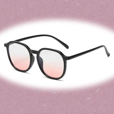FREAZE Large Frame Reading Glasses Tinted Lens Eyeglasses Fashion Computer Readers For Men And Women 1.0x Blue Light Blocking (Color : Sand black, Size : 1.5x)