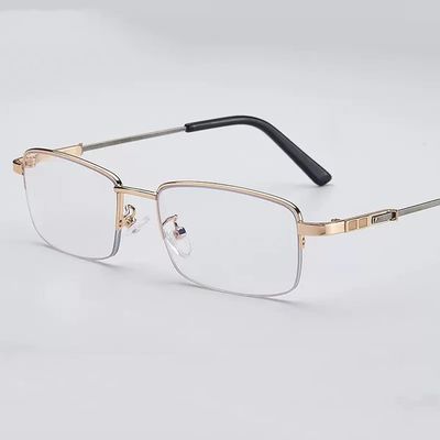 FREAZE Discoloration Reading Glasses Fluorescent Temples Eyeglasses Multifocus Computer Readers For Men And Women 1.0x 2.0x (Color : Gold, Size : 2.5x)