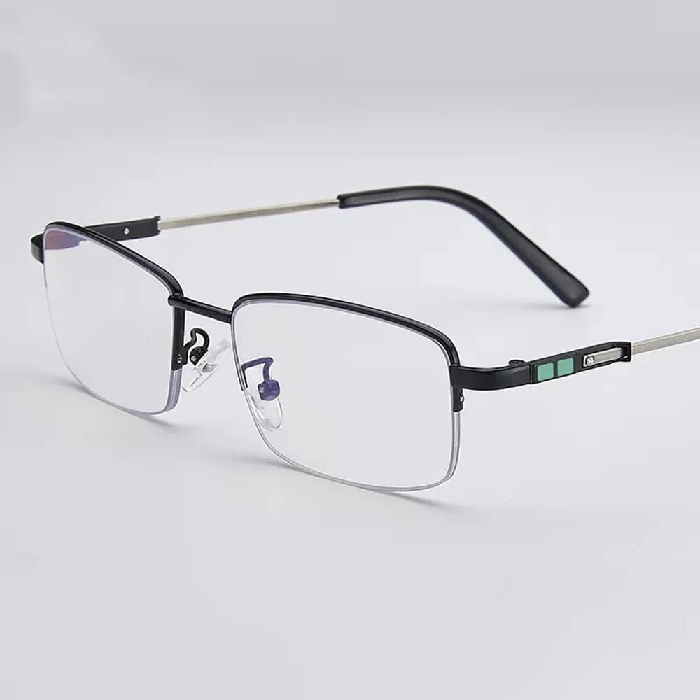 FREAZE Discoloration Reading Glasses Fluorescent Temples Eyeglasses Multifocus Computer Readers For Men And Women 1.0x 2.0x (Color : Black, Size : 2.0x)