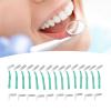 Fdit L Shaped Interdental Brush, 25 Pieces, Push Pull Design, Soft Bristles, ABS Material, Compact and Portable for Oral Care view 2