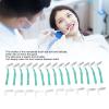 Fdit L Shaped Interdental Brush, 25 Pieces, Push Pull Design, Soft Bristles, ABS Material, Compact and Portable for Oral Care view 3