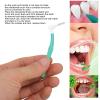 Fdit L Shaped Interdental Brush, 25 Pieces, Push Pull Design, Soft Bristles, ABS Material, Compact and Portable for Oral Care view 4
