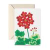 R. Nichols Red Geranium Note Cards Box of 10 view 1