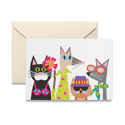 R. Nichols Summer Kitties Note Cards Box of 10