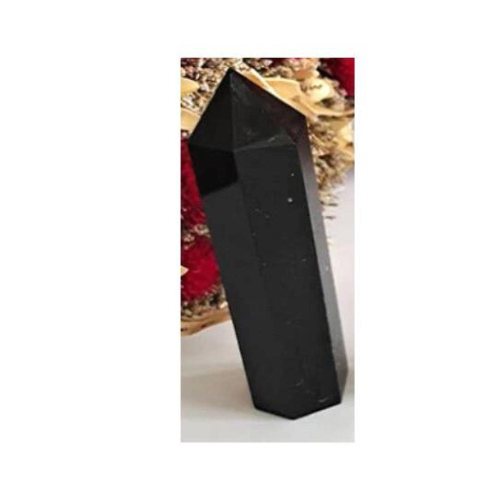 1PC Natural Crystal Column Quartz Rock Mineral Specimen Crystal Point Quartz Rainbow Wand Home Decor Stone,Obsidian,70-80mm
