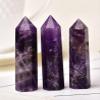1PC Natural Crystal Column Quartz Rock Mineral Specimen Crystal Point Quartz Rainbow Wand Home Decor Stone,Dream Amethyst,60-70mm view 1