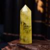 1PC Natural Crystal Column Quartz Rock Mineral Specimen Crystal Point Quartz Rainbow Wand Home Decor Stone,Citrine,50-60mm view 1