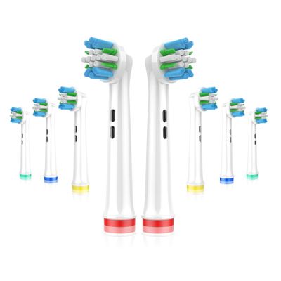 Whuppsi Replacement Toothbrush Heads Fit for Oral B Braun Electric Toothbrushes, 8PCS, Repuesto for Vitality, for Triumph Professional Care, for Pro Timer