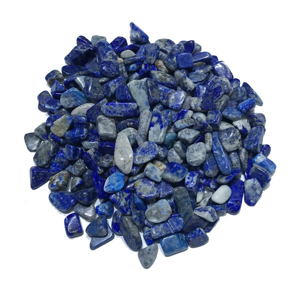 100g Natural Blue Lapis Lazuli Quartz Crystal Polished Gravel Specimen Natural Stones and Minerals Fish Tank Stones,100g30-50mm