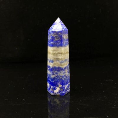 1PC Natural Crystal Column Quartz Rock Mineral Specimen Crystal Point Quartz Rainbow Wand Home Decor Stone,Lazuli,70-80mm