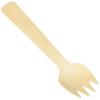 Concession Essentials100 Pcs mini Wooden Forks 4-inch Length,Natural Birch Wood Biodegradable Utensils Cutlery,mini Wooden Forks. view 1