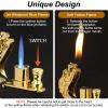 Cool Dragon Dual Flame Lighter - Outdoor Windproof Torch Switchable Soft/Jet Flame - Double Refillable Butane - Creative Gift for Men view 3