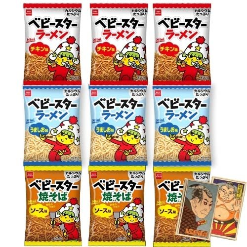 Beatcraft Baby Star Ramen Fried Noodle Snack with Japanese Toy (Regular, Mix)