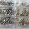 TECKEEN 1 Box Multi Sizes Steel Eyeglass Jewelry Watch Repair Screw Set Screws Kit Appro.600pcs view 2