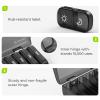 AUVON XL Weekly Pill Organizer 2 Times a Day, Pill Box 7 Day with One-Side Large Openings for Easy to Use, Black Privacy Protection AM PM Pill Case for Medication, Vitamins, Fish Oils, Supplements view 3
