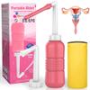 Wolfbeam 2IN1 Portable Hand-held Vulva and Anus Cleaner, Pink, 450ML view 1