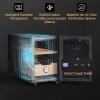 KingChii 16L Electric Cigar Humidors with Temperature Control System, Cigar Cabinet with Spanish Cedar Wood Shelves & Hygrometer, Father's Day Gifts for Men (2 Layers 100 Capacity) view 3