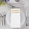 100 Pcs White and Gold napkins, Dinner Paper Napkins Disposable Hand Towels for Bathroom, Soft, Absorbent, Gold Party Wedding Napkins for Kitchen, Parties, Dinners or Events (Yellow, 100) view 4