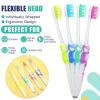 Bokon 300 Pcs Toothbrush for Kids Individually Wrapped Children Soft Disposable Manual Toothbrush Bulk Panda Travel with Bristle Rubber Handle for School Daycare Oral Hygiene view 3