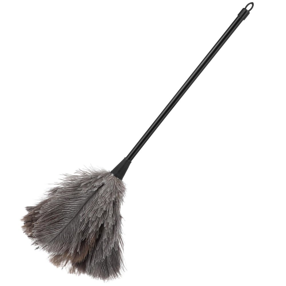 ULTECHNOVO Ostrich, Ostrich Duster Feather Dusters with Long Handle Cleaning Brush Tool for DustingDelicate Items Washable, Keyboard, Home, Car, Office (Length 15.72")
