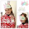 2 Pcs Cute Sleep Mask Cute Animal Sleep Mask Soft Plush Blindfold Eye Covers for Women Girls Kids view 4
