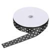 Satin Ribbon, 100 Yards 1in Polka Dot Printed Satin Ribbon for Gift Wrapping Crafts Wedding Decorations Floral Bouquets(Black) view 1