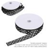 Satin Ribbon, 100 Yards 1in Polka Dot Printed Satin Ribbon for Gift Wrapping Crafts Wedding Decorations Floral Bouquets(Black) view 4