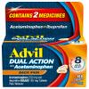 Advil Dual Action Back Pain Caplets Delivers 125mg Ibuprofen and 250mg Acetaminophen Per Dose for 8 Hours of Back Pain Relief - 144 Count view 1