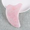 1 Pcs Gua Sha Tool Natural Rose Quartz Skin,95x65x6 Mm view 1