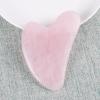1 Pcs Gua Sha Tool Natural Rose Quartz Skin,80x50x6 Mm view 1