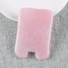 1 Pcs Gua Sha Tool Natural Rose Quartz Skin,80x50x6 Mm view 1