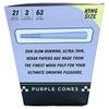Blazy Susan Rolling Paper Cones Purple King Size (3 per pack) + RSV Scoop Card (10 Packs) view 4