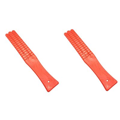Healifty 2pcs Finger Massager for Arthritis Portable Massage Stick Scraping Plate Multi-Functional for Full Body