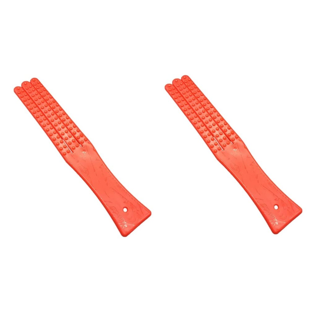 Healifty 2pcs Finger Massager for Arthritis Portable Massage Stick Scraping Plate Multi-Functional for Full Body
