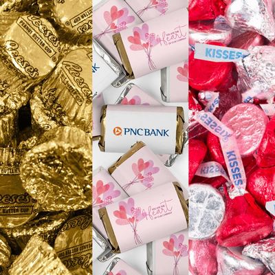 200pcs Personalized Valentine's Day Candy Party Favors Chocolate Kit, Promotional Items - Add Your Logo
