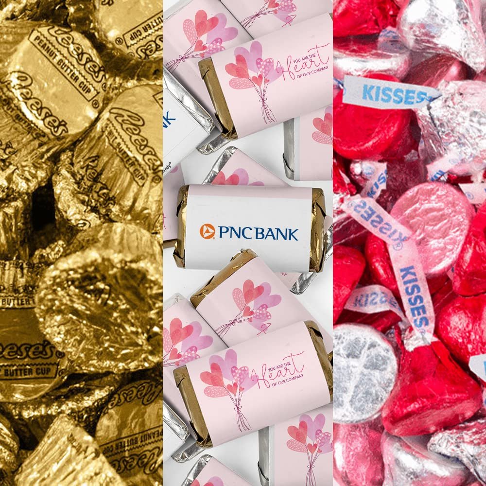 200pcs Personalized Valentine's Day Candy Party Favors Chocolate Kit, Promotional Items - Add Your Logo
