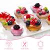 Amyhill 200 Pack 3 oz Clear Mini Plastic Bowls with 200 Pcs Spoons Disposable Ice Cream Bowls Bulk for Candy Salad Soup Snacks Weddings Party Catering Home Supplies view 3
